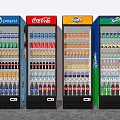 Pepsi Coca Cola Fanta Sprite Beverage Coolers Filled With Assorted Drinks For Store