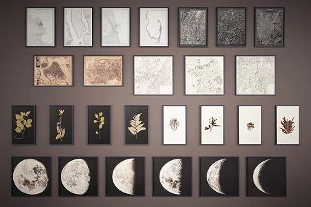 Modern Photo Wall HD Decorative Painting 3d model