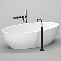 Oval Bathtub 3d model