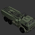 High mobility rocket launcher vehicle 3d model