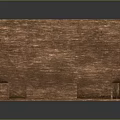 Wooden Decorative Ornament Set With Open Storage Box And Natural Wood Texture