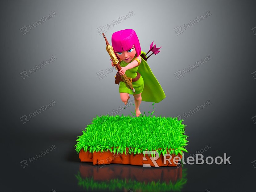 Knightwomen archer heroine ancient warrior woman paladin ancient heroine knight hero model