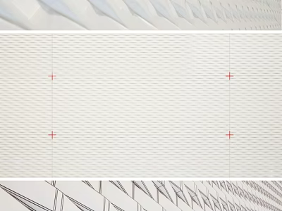 Elegant Modern Wall Design With Geometric Patterns And Textured Tile Details 3d model