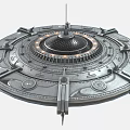 UFO flying saucer spaceship alien spaceship 3d model