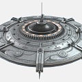 UFO flying saucer spaceship alien spaceship spaceship 3d model