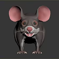 Mouse Wizard Mouse Warlock Cartoon Mouse Animation Mouse Animation Mouse Cartoon Character Cartoon Animal 3d model