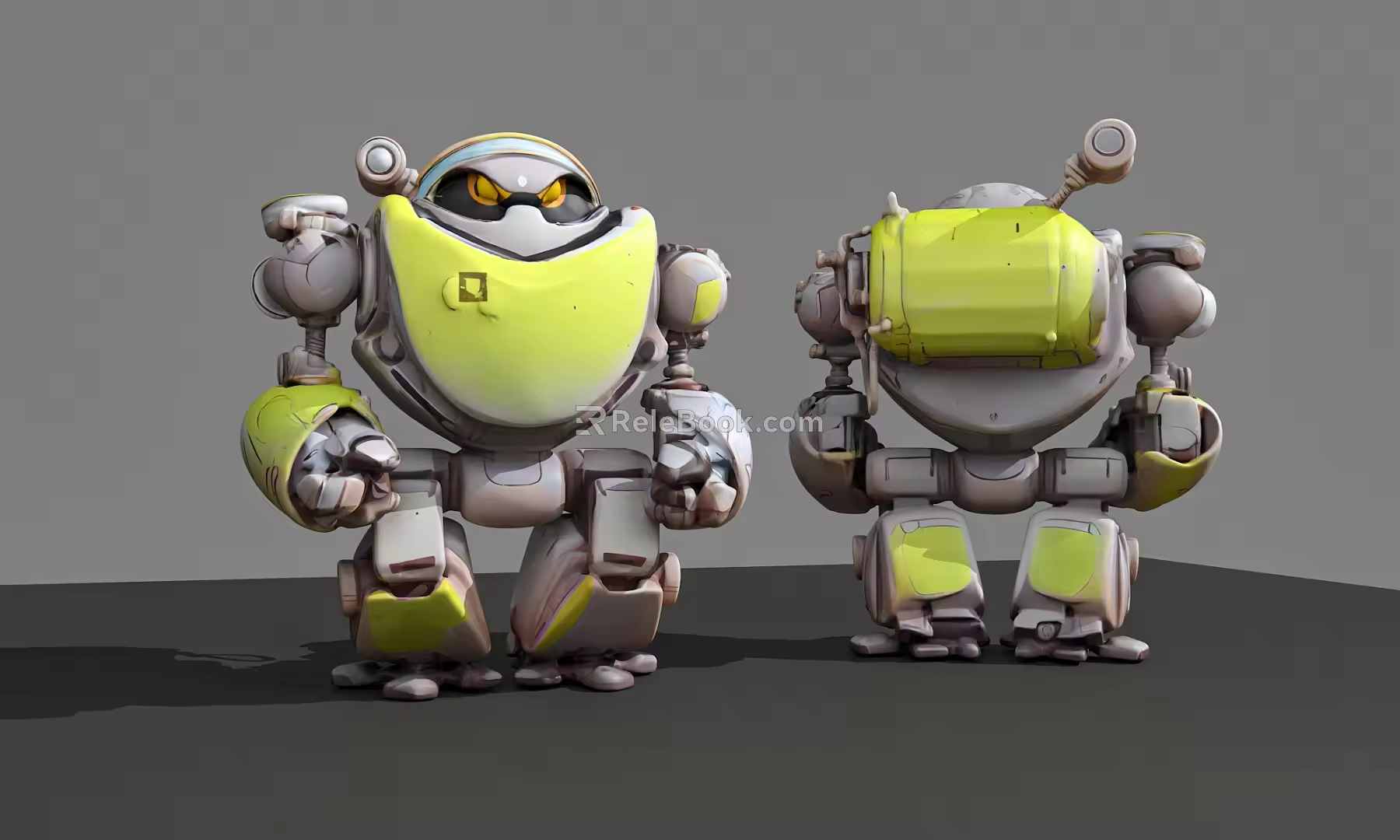 Robot Retro Robot Intelligent Robot Old Robot Small Robot Color Robot 3d model