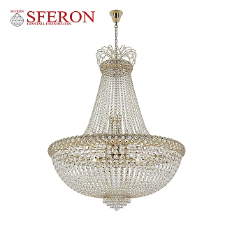 vintage chandelier sferon asfour swarovski 3d model