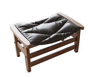 Modern Stool Shoe Changing Stool Footstool 3d model