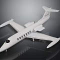 White Jet Airplane Model Featuring Modern Design Smooth Wings And Sleek Fuselage