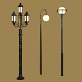 Modern And Vintage Outdoor Furniture Street Lamps With Three Distinct Designs