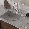 Modern sink vegetable basin embedded sink 3d model