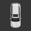 White Modern SUV With Black Roof Front Grille And Alloy Wheels Design