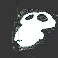 Prehistoric Reptile Skull Fossil With Detailed Anatomical Features And Natural Bone Structure