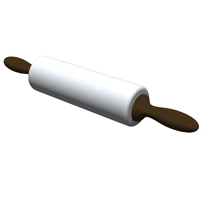 Modern rolling pin kitchenware 3d model