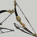 Bow and arrow weapon 3d model