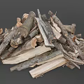 Arbor Seasoned Firewood Pile With Rustic Logs Stacked Naturally For Burning Purposes