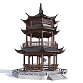 Landscape Pavilion Landscape Pavilion Three-storey Landscape Pavilion Two-storey Landscape Pavilion Ancient Pavilion Ancient Pavilion Garden Pavilion 3d model