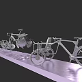 Various Designed Bicycles Featuring Standard Models And Child Seat Options On