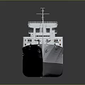 Military Naval Weapon Vessel Featuring Gray Long Hull Multiple Antennas And Deck Structures