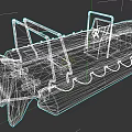 Modern Small Military Ship Featuring Inflatable Hull Metal Frame Seats And Equipment