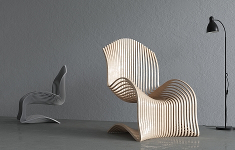 Modern single chair 3d model