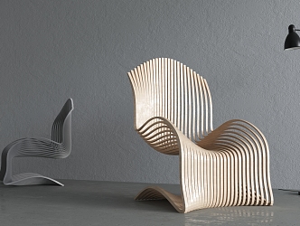 Modern single chair 3d model