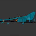 Modern fighter sci-fighter sci-fighter space fighter 3d model