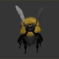 Bee Bee Hornet Peak Wasp Insect Animal Game Animal Cartoon Animal Animal 3d model