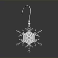 Snowflake Shaped Silver Earrings With Delicate Geometric Design For Women's Fashion