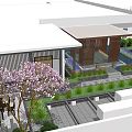 Modern Roof Garden Design With Lush Greenery Seating Pathways And Pergola Structure