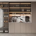 Modern Italian Wine Cabinet 3d model