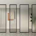 partition glass partition glass screen changhong glass partition screen partition 3d model