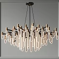 Modern Contemporary Chandelier Designs with Circular Rings Multiple Lights and Metallic Frames