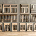 Modern New Chinese-style Window Combination Window Glass Window Floor-to-ceiling Window Balcony Window Bay Window Bedroom Window Sash Window Sash Window Door and Window 3d model