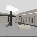 Modern Clothing Store Front With Glass Doors Window Display Mannequins And Fashion Outfits