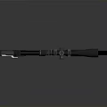 Modern Tactical Sniper Rifle With Telescopic Scope And Black Finish Design Features