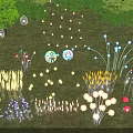 Colorful Outdoor Lights With Various Shapes Flower Butterfly And Round Designs For Garden Grass Decoration