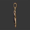 Stylish Golden Four Leaf Clover Pendant As Daily Life Accessory Decoration