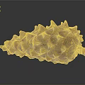Unique Pinecone Shaped Decorative Home Living Accessory With Brown Orange Textured Surface