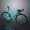 Turquoise Basso Road Bike With Sleek Frame Carbon Fiber Wheels And Modern Design