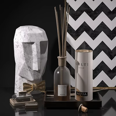 Modern Ornaments Combination Jewelry Ornaments 3d model