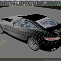 Silver Sports Car With Sleek Exterior Design Silver Dot Patterns Modern Headlights And Sporty Wheels