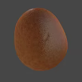 Fresh Orange Egg With Smooth Texture And Natural Hue In Soft Light