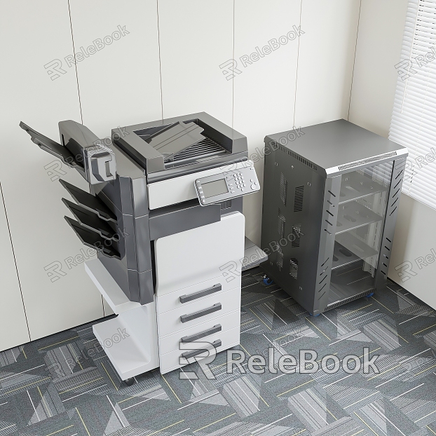 Modern Printer Office Printer Cabinet model