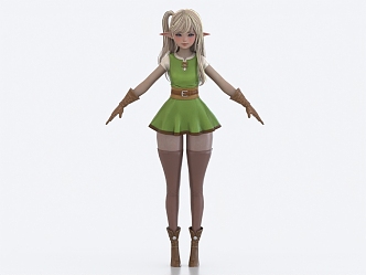 Girl Maiden Elf Maiden Elf Girl 3d model