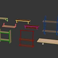 Various Wall Mounted and Floating Wooden and Metal Shelves with Different Designs for Home Storage