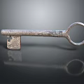 Unique Rustic Key Inspired Silver Jewelry Piece With Vintage Design