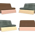 Modern Baxter Single Sofa 3d model