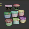 Colorful Crocheted Hats With Various Patterns And Soft Textures